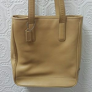 Tan coach purse